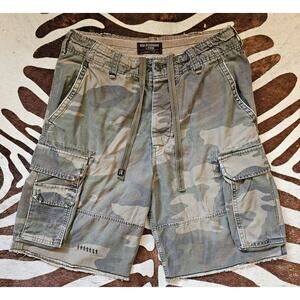 Vintage Y2K Abercrombie Fitch Cargo Shorts Mens Size 32 Camo Paratrooper Utility